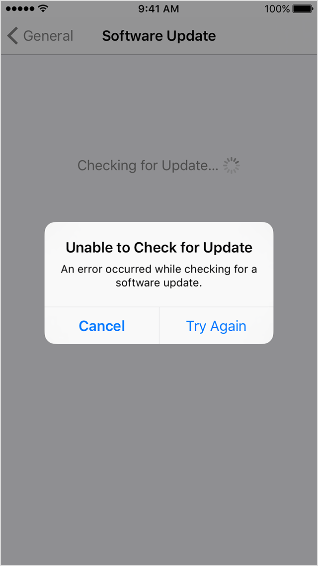 iOS 11.2/11.1/11 Issues - Unable to Check for Update