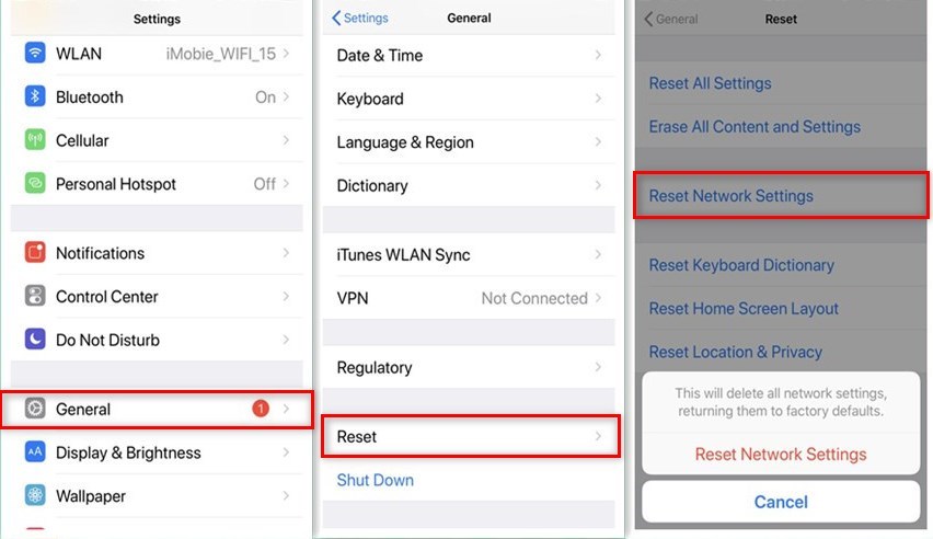 Reset Network Settings