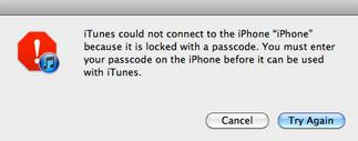 iPhone/iPad Locked Connect to iTunes