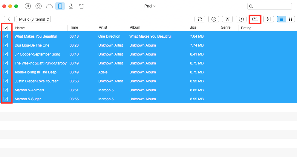Transfer Data from iPad to Computer with AnyTrans – Step 3
