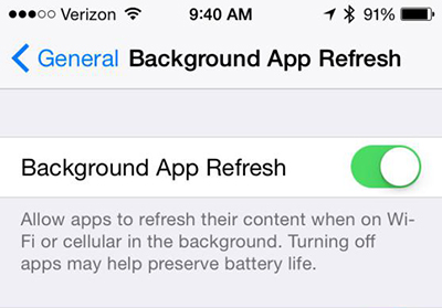  Extend Battery Life on iPhone iPad – Close Background App Refresh