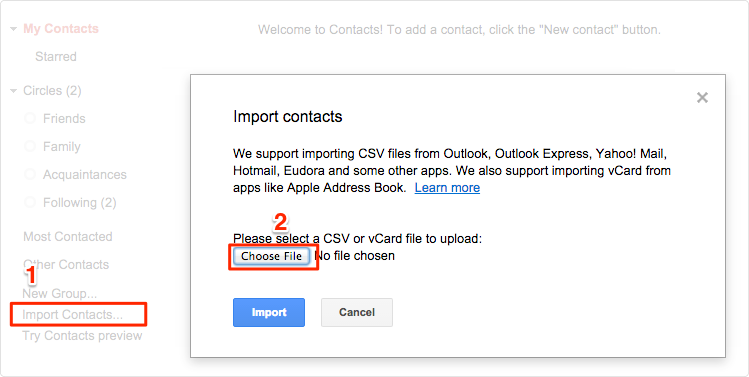 backup iphone contacts to google