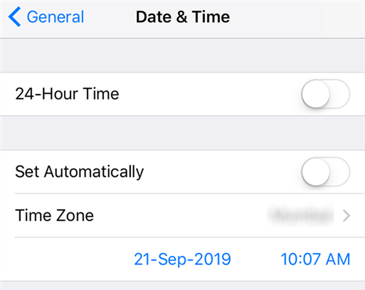 Fix the date and time settings