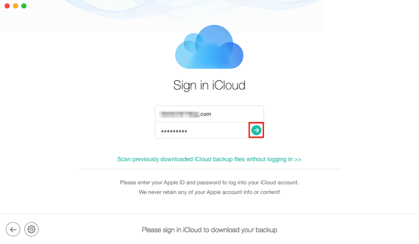 How to Recover Deleted Text Messages from iCloud Backup - Step 2