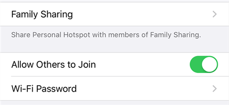 Allow Other Devices to Use Your iPhone’s Personal Hotspot