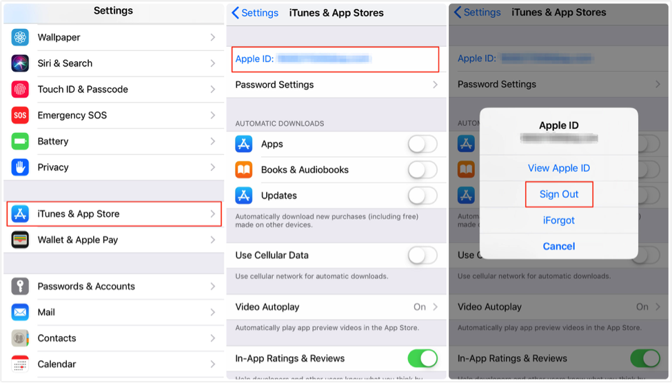 Fix: iPhone/iPad Cannot Connect to App Store – Log out Account