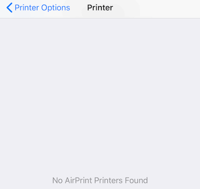 iphone not picking up printer