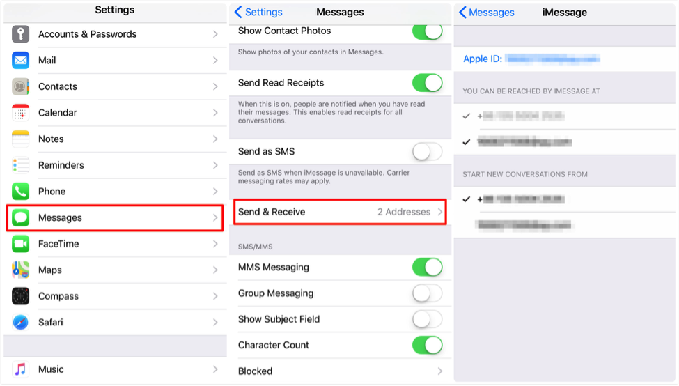 how to link mac to iphone messages