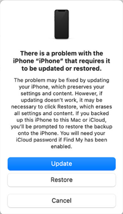 Update or Restore iPhone