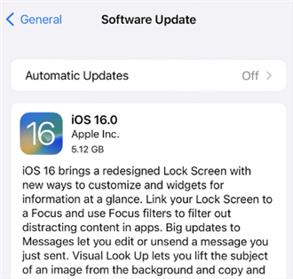 iOS Stuck on Update Requested
