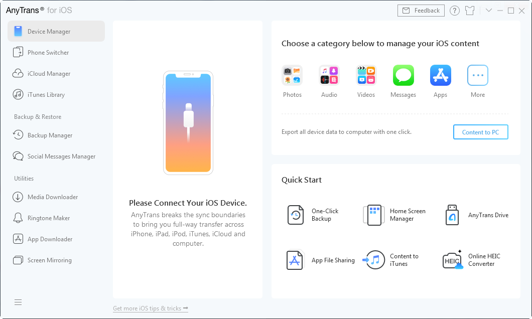 AnyTrans For IOS 8.3.0.20191218 Download Free