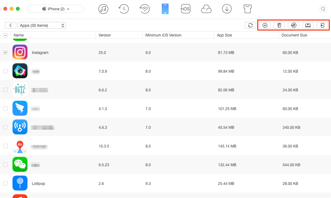 Fix iTunes Apps Not Showing – Manage Apps via AnyTrans