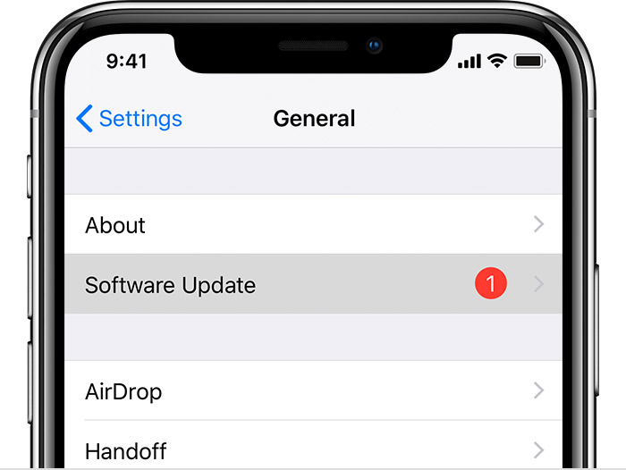 Fix iTunes Backup Greyed Out via Update iOS version