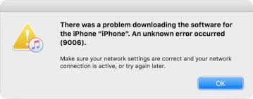  There was a Problem Downloading the Software for the iPhone 9006