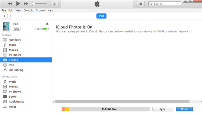 iTunes Can’t Sync If iCloud Photo Library Is On