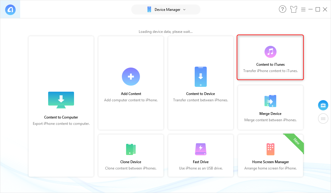 Rebuild iTunes Library from iPhone – Step 1