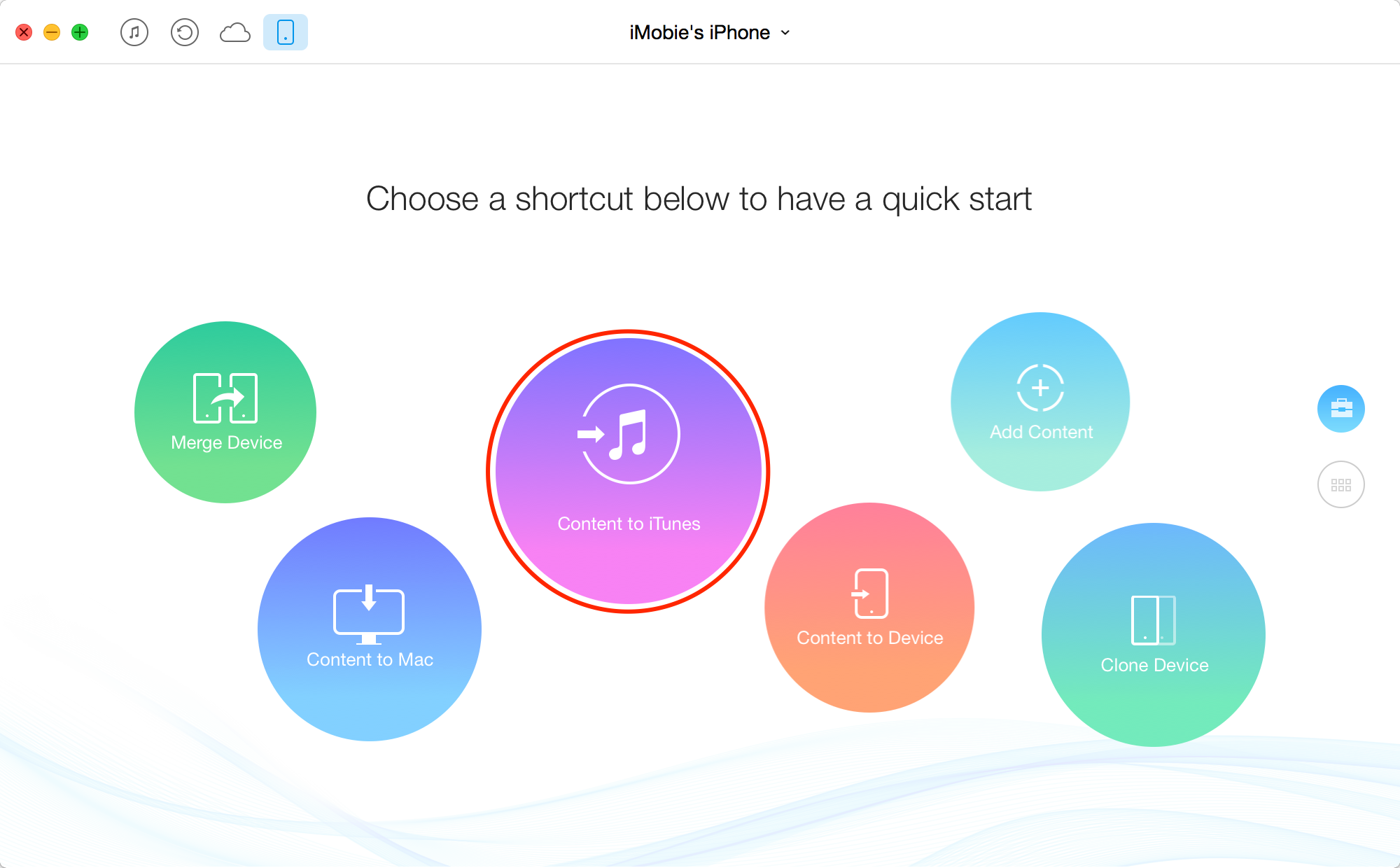 Rebuild iTunes Library from iPhone – Step 1