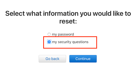 Reset iTunes Password If the Email is Not Valid - Step 1