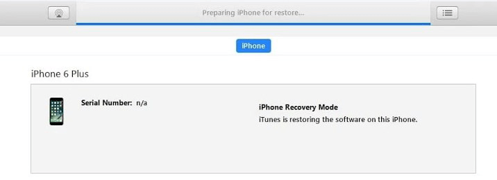 The Stuck Issue of Preparing an iPhone for Restore