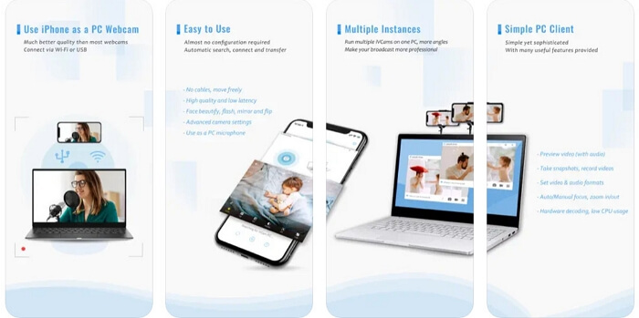 iVCam Webcam for iPhone