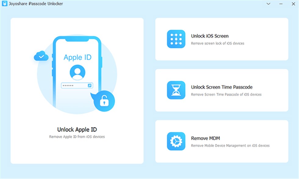 Joyoshare iPsaacode Unlocker Interface