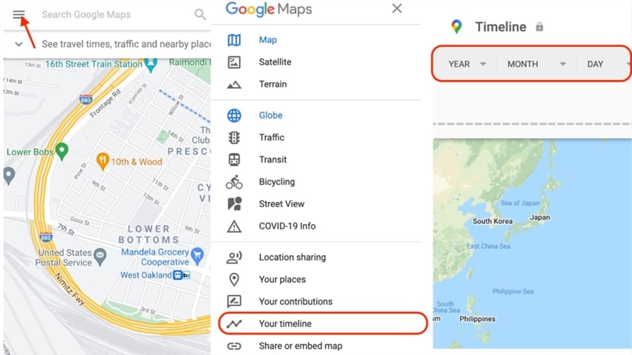 View Location History of Your Phone on Google Map