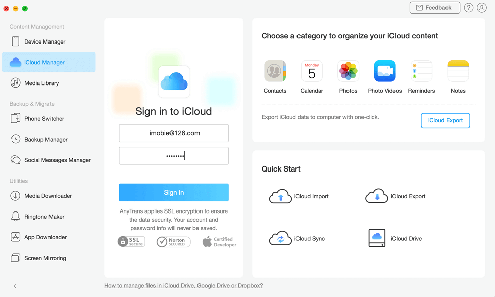 Log into Your iCloud Account
