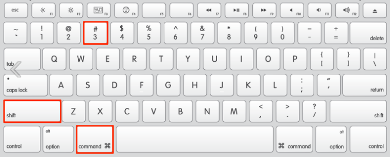 where is print screen on apple keyboard