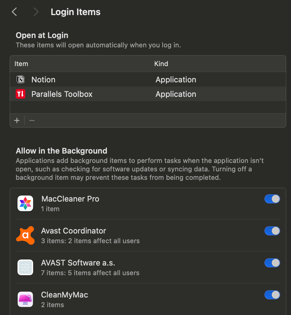 Remove Mac Login Items