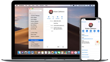 Methods to manage iPhone contacts