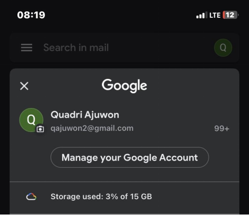 Manage Your Google Account