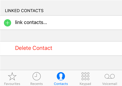Merge contacts on your iPhone