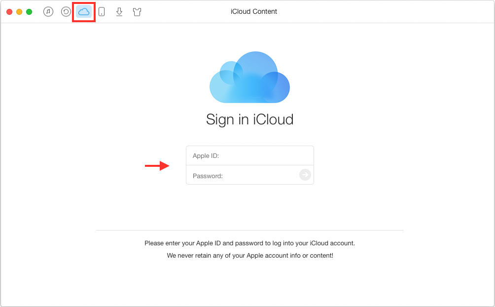 Merge Duplicate Contacts on iCloud with AnyTrans - Step 1