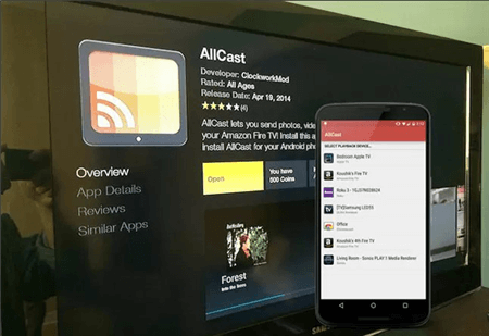 How to Mirror Android to Apple TV via AllCast