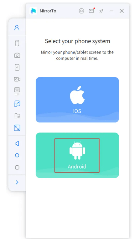 MirrorTo Android Option