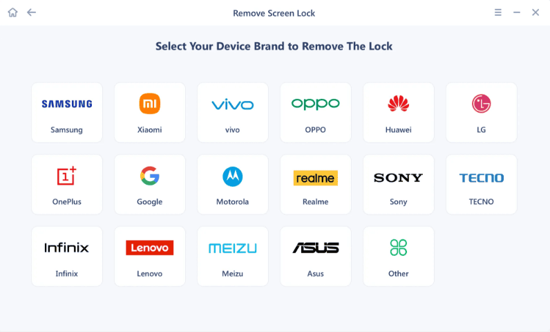 MobiUnlock Choose Brand