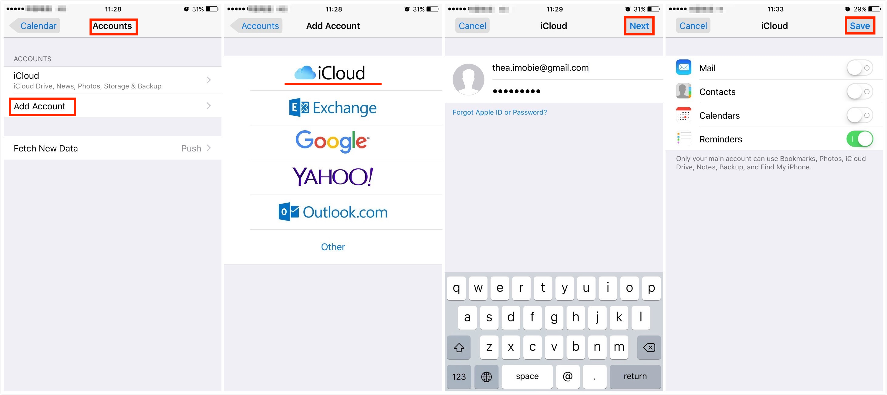 how do you sign into icloud email