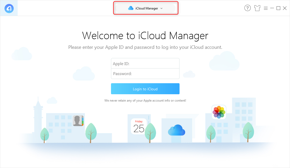 How to Transfer Photos from iCloud to iCloud – Step 1
