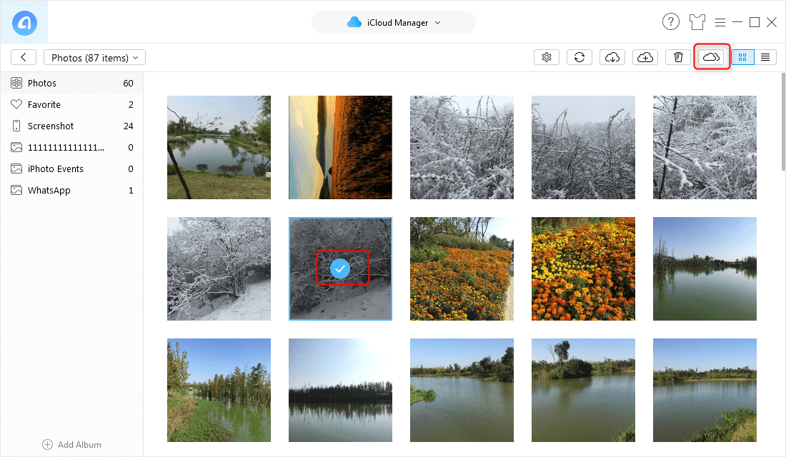 How to Transfer Photos from iCloud to iCloud – Step 3
