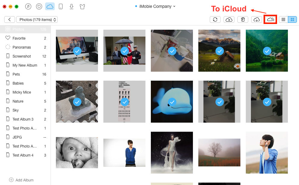 How to Transfer Photos from iCloud to iCloud – Step 3