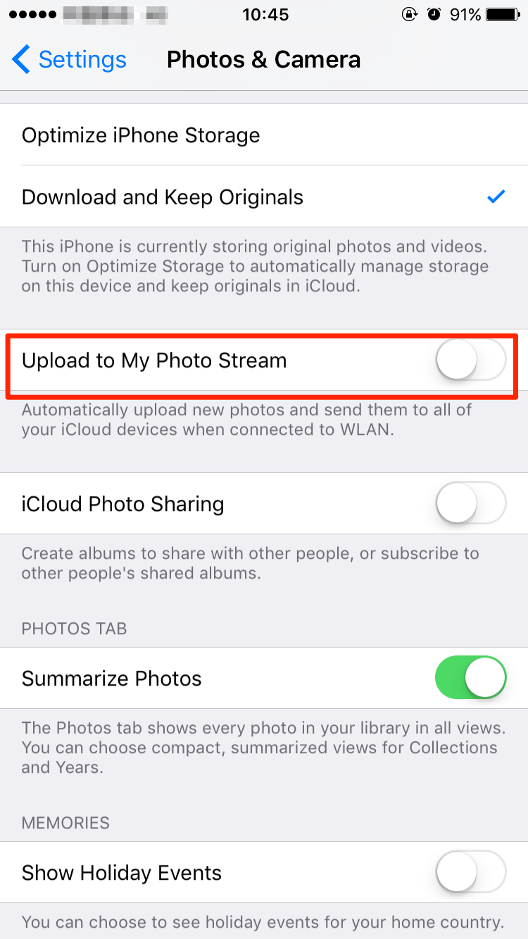 Icloud photos not updating