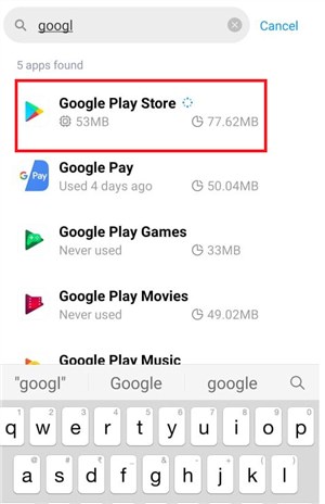 Find Google Play Store