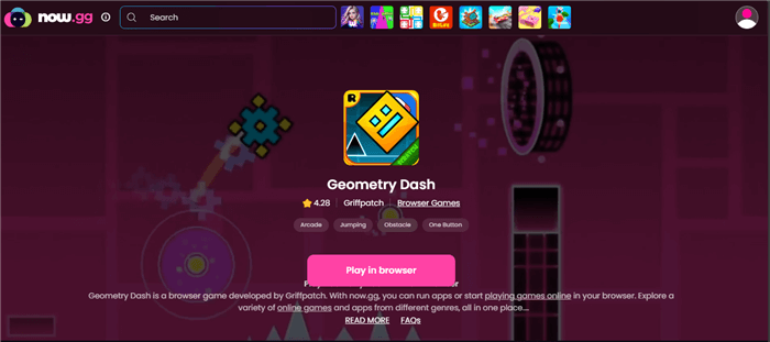 Search Geometry Dash