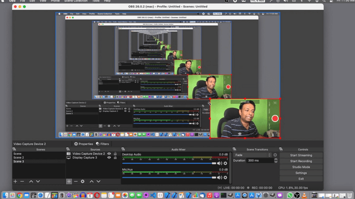 OBS Studio using an iPhone as the webcam