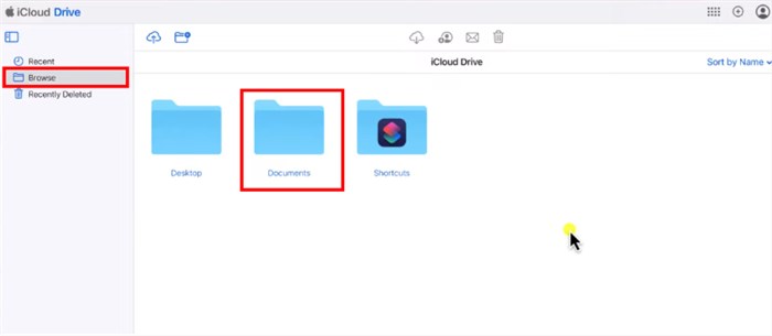 Open Documents Under Browse