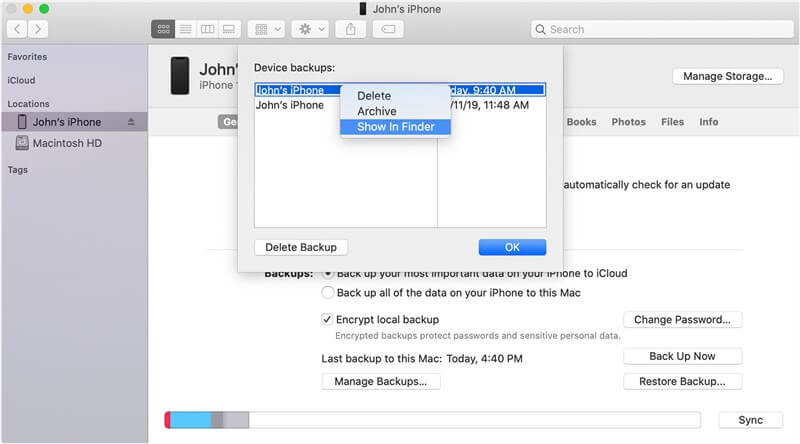 View iPhone Backup on Mac