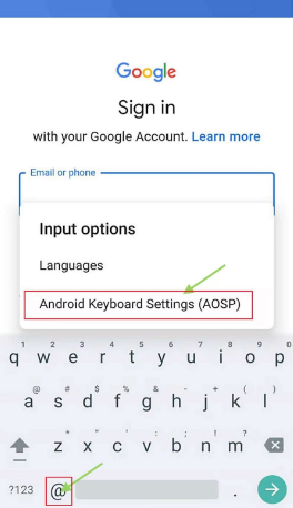 Open Keyboard Settings