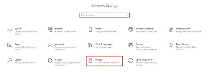 Open Windows settings on Asus laptop