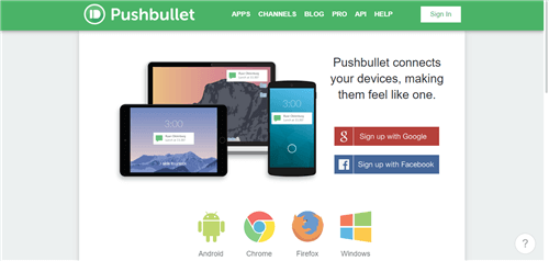 PC to Mobile Transfer App - Pushbullet