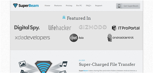 PC to Mobile Transfer App - SuperBeam